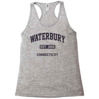 Waterbury Connecticut Ct Vintage State Athletic Style T Shirt Racerback Tank | Artistshot