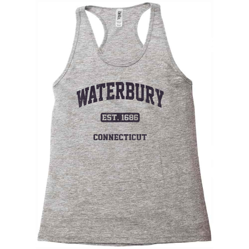 Waterbury Connecticut Ct Vintage State Athletic Style T Shirt Racerback Tank by haylesfshiltsxd1 | Artistshot