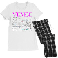 Venice Italy Travel Rialto Bridge Gondolas Grand Canal Black Premium T Women's Pajamas Set | Artistshot