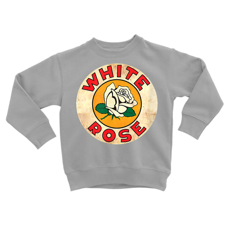 Vintage White Rose Gasoline Gas Pump Road Sign T Shirt Toddler Sweatshirt | Artistshot