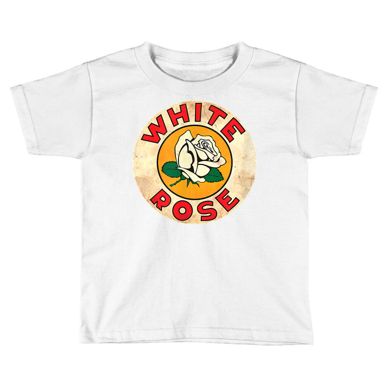 Vintage White Rose Gasoline Gas Pump Road Sign T Shirt Toddler T-shirt | Artistshot