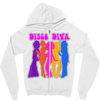 Disco Diva Disco Outfit Women Disco Girl Costume Designs T Shirt Zipper Hoodie | Artistshot