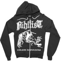 Nihilist Carnal Leftovers Entombed Unleashed Morbid Zipper Hoodie | Artistshot