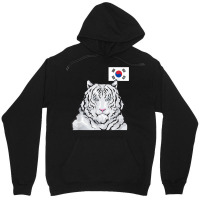 White Siberian Tiger South Korean Flag T Shirt Unisex Hoodie | Artistshot