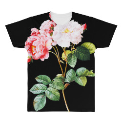 roses rose floral shabby desert chic retro style vintage t shirt All Over Men's T-shirt | Artistshot