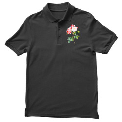 roses rose floral shabby desert chic retro style vintage t shirt Men's Polo Shirt | Artistshot