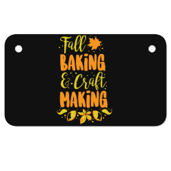 fall baking & craft making Motorcycle License Plate | Artistshot