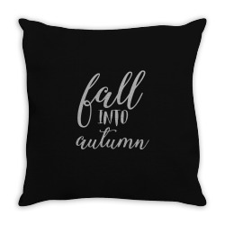 fall into autumn Throw Pillow | Artistshot