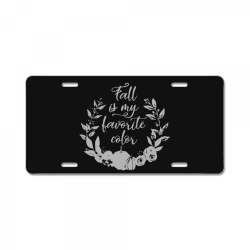 fall is my favorite color License Plate | Artistshot