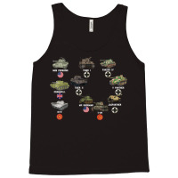 Ww2 Tanks Panzer Iv Tiger Ii T 34 M4 Sherman M26 Military T Shirt Tank Top | Artistshot