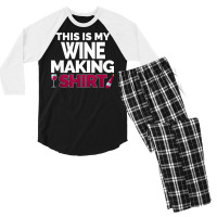 Winemaker This Is My Wine Making Shirt For Professional T Shirt Men's 3/4 Sleeve Pajama Set | Artistshot