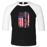 Combat Engineer Distressed American Flag   U.s. Military Toddler 3/4 Sleeve Tee | Artistshot