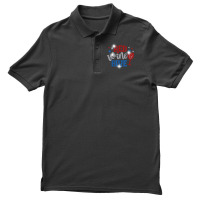 Woman Red Wine And Blue Bling Rhinestone 4th Of July T Shirt Men's Polo Shirt | Artistshot