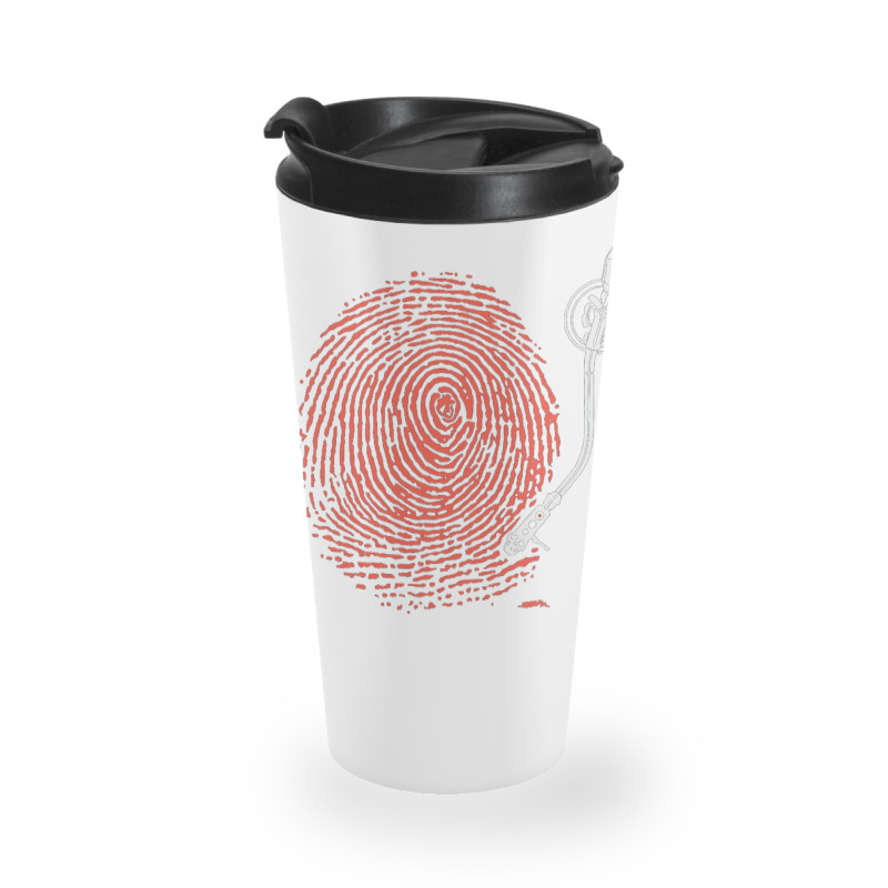 Dj Fingerprint Travel Mug by michaelnaher | Artistshot