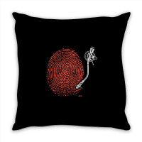 Dj Fingerprint Throw Pillow | Artistshot