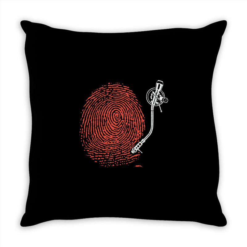 Dj Fingerprint Throw Pillow by michaelnaher | Artistshot