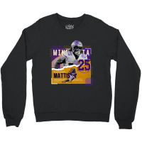 Alexander Mattison Football Paper Poster Vikings Crewneck Sweatshirt | Artistshot