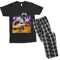 Alexander Mattison Football Paper Poster Vikings Men's T-shirt Pajama Set | Artistshot