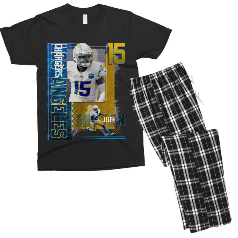 Custom Jalen Guyton Football Paper Poster Chargers 2 Men's T-shirt