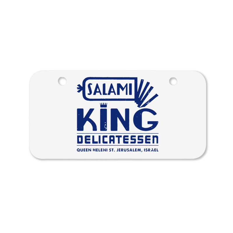 Salami King Jewish Deli T Shirt Jerusalem Israel T Shirt Delicatessen Bicycle License Plate | Artistshot