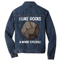 Cool Rock Design For Men Women Geologist Meteorite Lovers T Shirt Men Denim Jacket | Artistshot