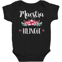 Equipo Maestra Bilingue Playera Regalo Spanish Teacher T Shirt Baby Bodysuit | Artistshot