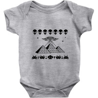 Pyramid T Shirt Ufo T Shirt Space Invaders T Shirt Area 51 Shirt Alien Baby Bodysuit | Artistshot