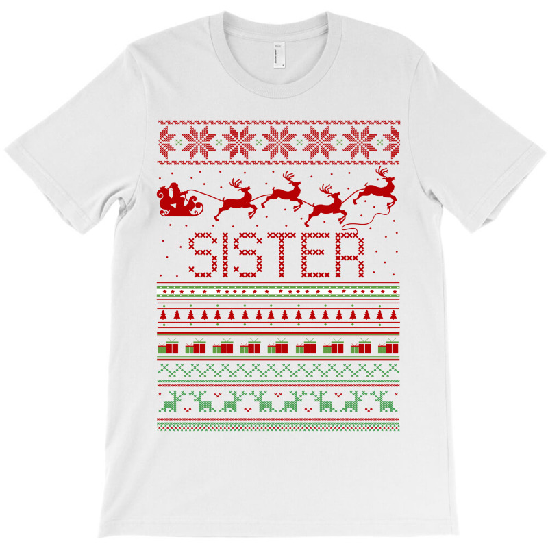 Sister Ugly Christmas Sweater T-shirt | Artistshot