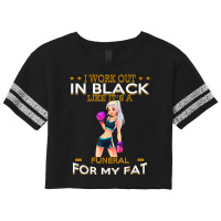 I Work Out In Black For My Funny Sarcastic T Shirt Scorecard Crop Tee | Artistshot