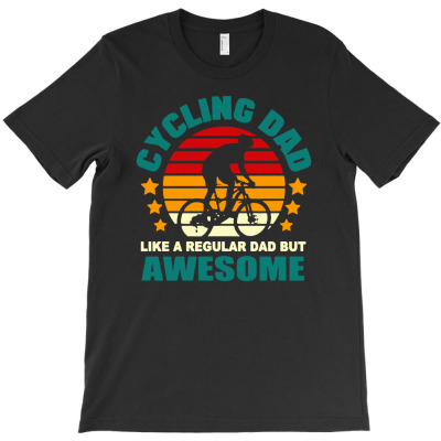Cycling Dad T-shirt Designed By Barakatak