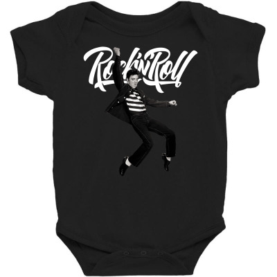 Elvis Presley Rock N Roll Baby Bodysuit Designed By Sengul