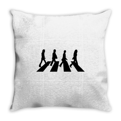 Beatles Rock Band Legend Throw Pillow Designed By Yellow Star