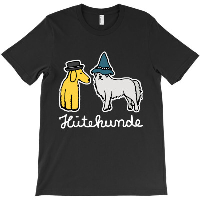 Hütehunde Hunde Mit Hut Huetehund T-shirt Designed By Hot Trends