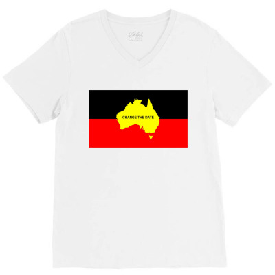 Invasion Day Change V-neck Tee Designed By Istar Freeze