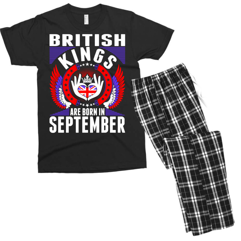 British Kings Are Born In September Men's T-shirt Pajama Set by PODCUSTOM | Artistshot