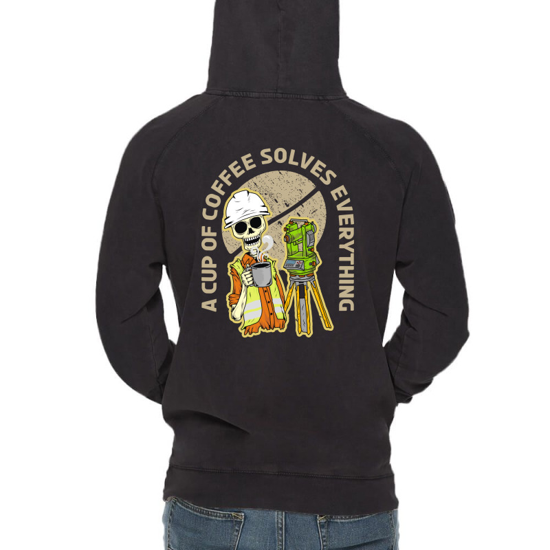 Surveyor And Coffee Vintage Hoodie by azmth | Artistshot