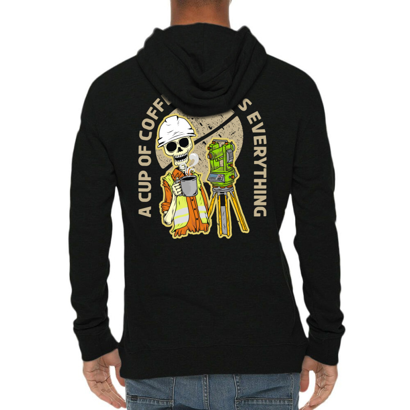 Surveyor And Coffee Lightweight Hoodie by azmth | Artistshot