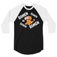 Instant Ramen Pomeranian 3/4 Sleeve Shirt | Artistshot