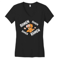 Instant Ramen Pomeranian Women's V-neck T-shirt | Artistshot