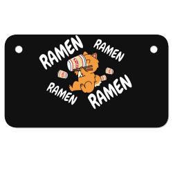 instant ramen pomeranian Motorcycle License Plate | Artistshot