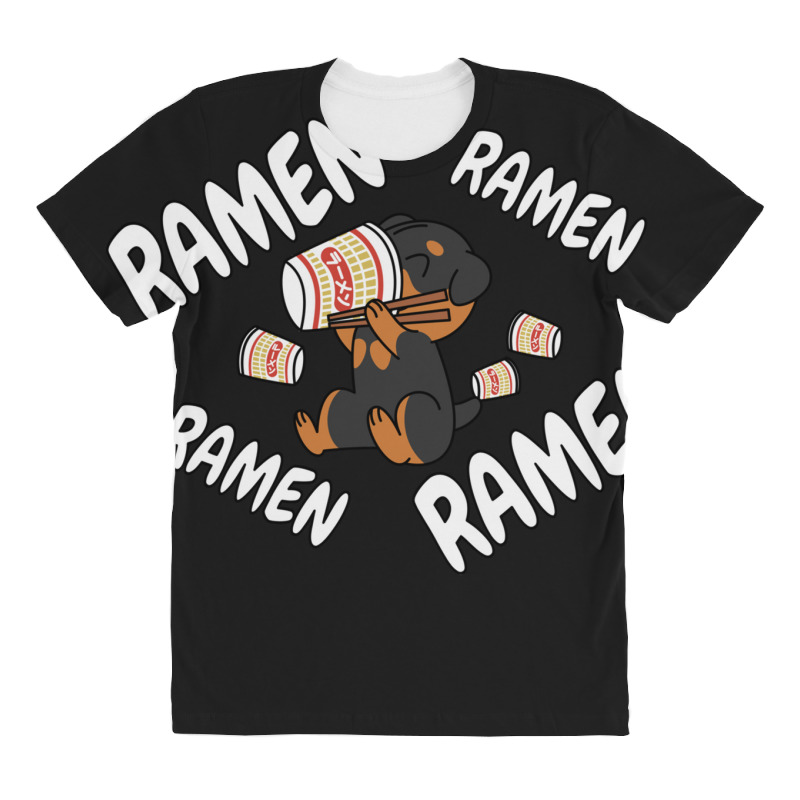 Instant Ramen Rottweiler All Over Women's T-shirt | Artistshot