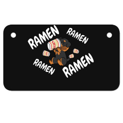 instant ramen rottweiler Motorcycle License Plate | Artistshot