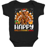 Cocker Spaniel Dog Halloween Christmas Happy Hallothanksmas T Shirt Baby Bodysuit | Artistshot