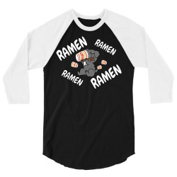 instant ramen schnauzer 3/4 Sleeve Shirt | Artistshot