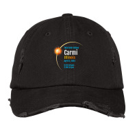 Carmi Illinois Il Total Solar Eclipse 2024  1  T Shirt Vintage Cap | Artistshot