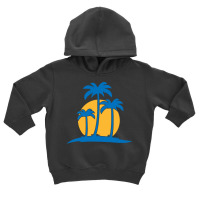 Palm Tree T  Shirt Palm Tree Island With Summer Sun T  Shirt Toddler Hoodie | Artistshot