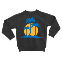 Palm Tree T  Shirt Palm Tree Island With Summer Sun T  Shirt Toddler Sweatshirt | Artistshot