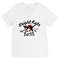 He Knight Kats Berlin 9 Lives Beige Johnson Motors Classic V-neck Tee | Artistshot