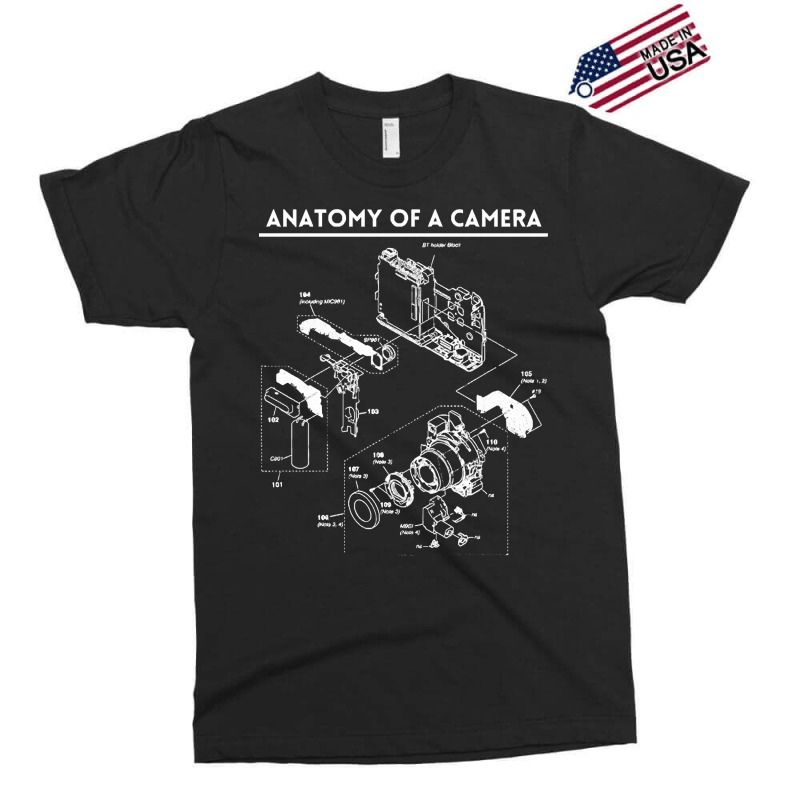 Photographer T  Shirt Anatomy Of A Camera Photographer Photography Tee Exclusive T-shirt by lizardgasp | Artistshot