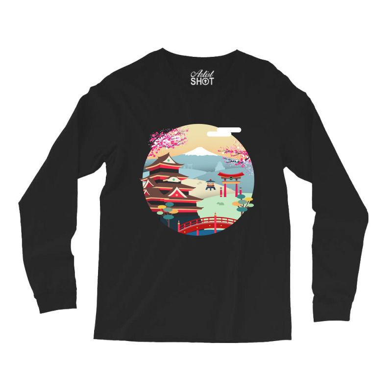 Tokyo Illustration Long Sleeve Shirts by rahmaazari | Artistshot